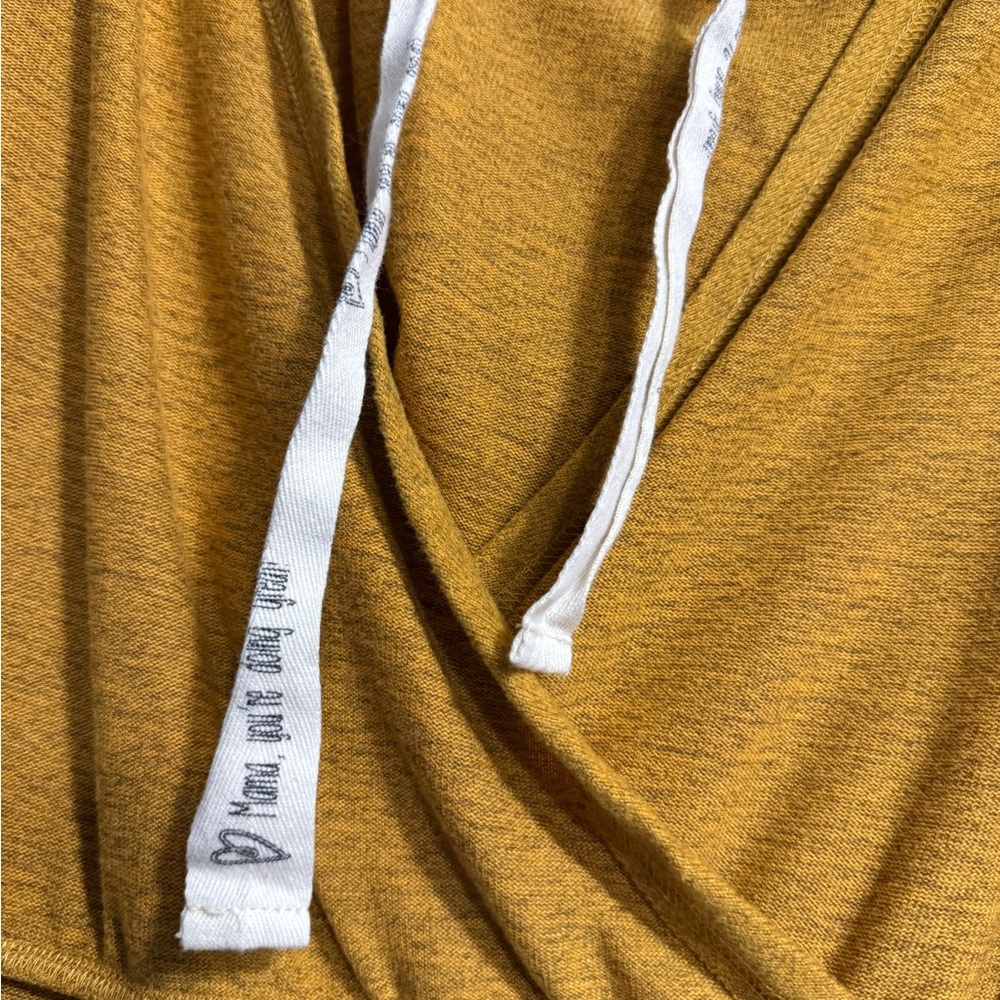Latched Mama Mustard Top with White Drawstrings - Picture 2 of 2